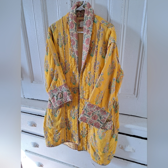 Yellow Free People Jacket - Picture 1 of 4